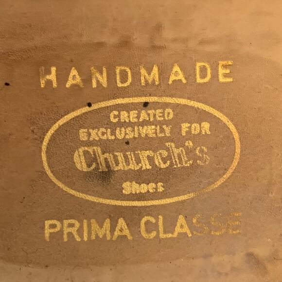 CHURCH'S Size 11.5 Black Patent Leather Oxford Lace-Up Shoes - Picture 7 of 10